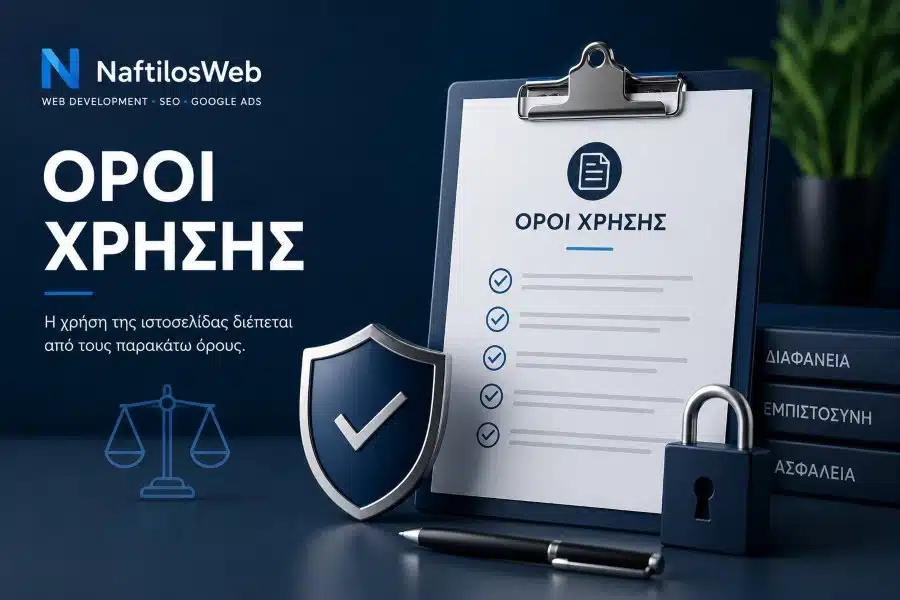 Όροι Χρήσης της NaftilosWeb