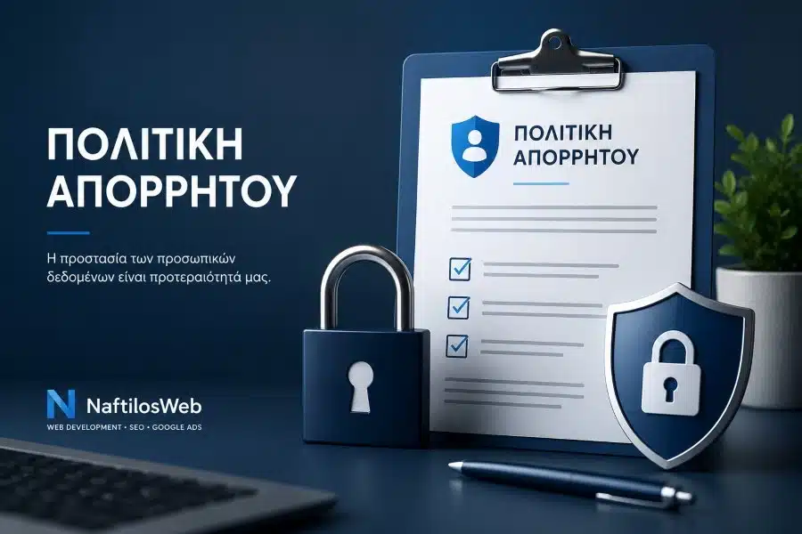 Πολιτική Απορρήτου και προστασία προσωπικών δεδομένων της NaftilosWeb