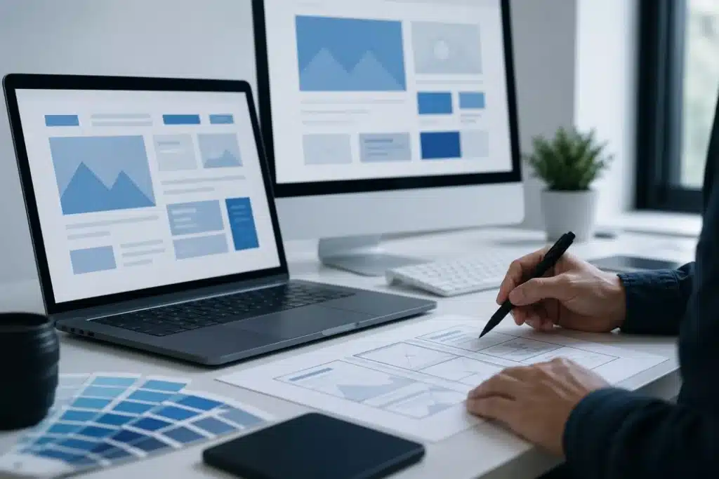 Σχεδιασμός ιστοσελίδας με στρατηγική, wireframes και UX από τη NaftilosWeb