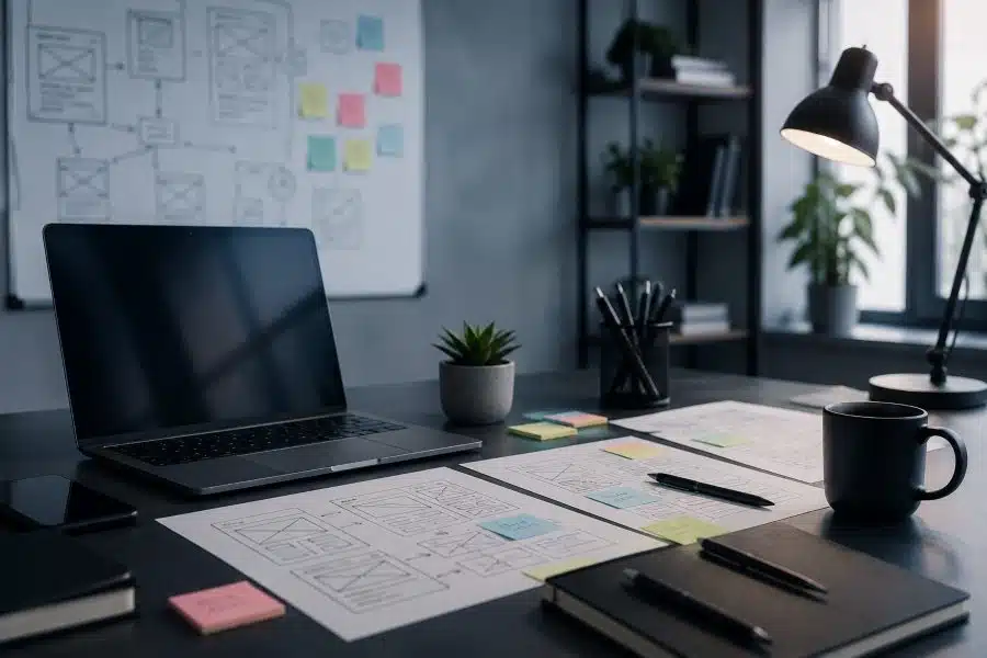 Στρατηγικός σχεδιασμός ιστοσελίδων με wireframes, UX planning και digital strategy